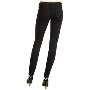 7FAM Gwenevere Zipper Pocket Black Jeans Size 25
